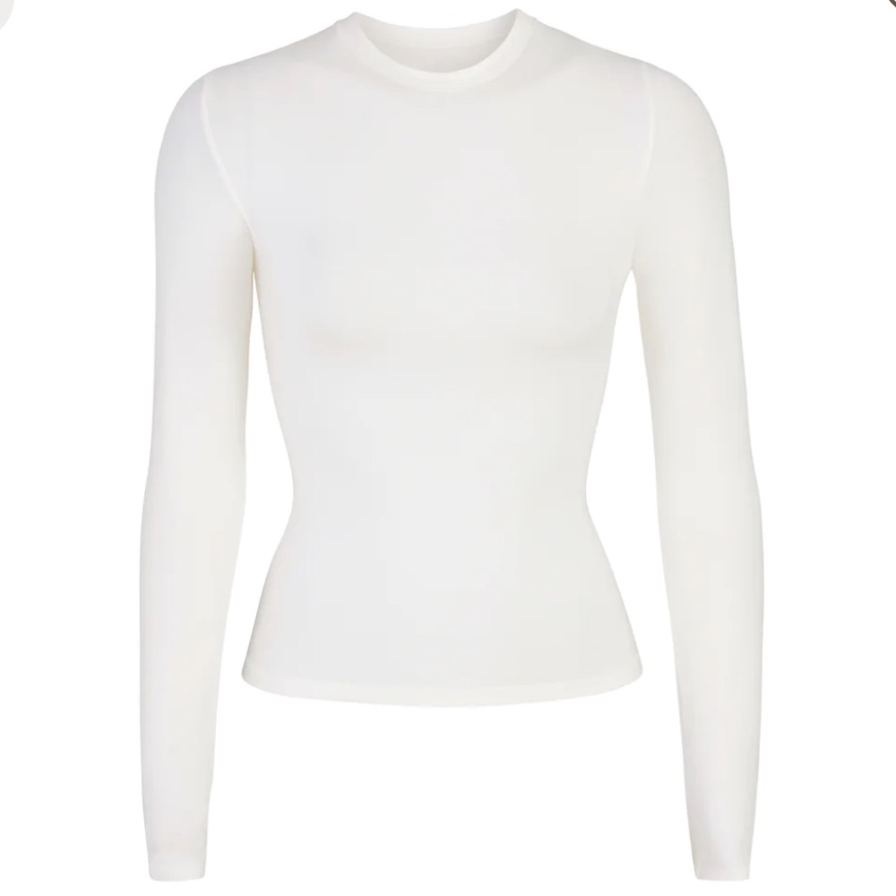 SKIMS Cotton Long Sleeve Tee Shirt